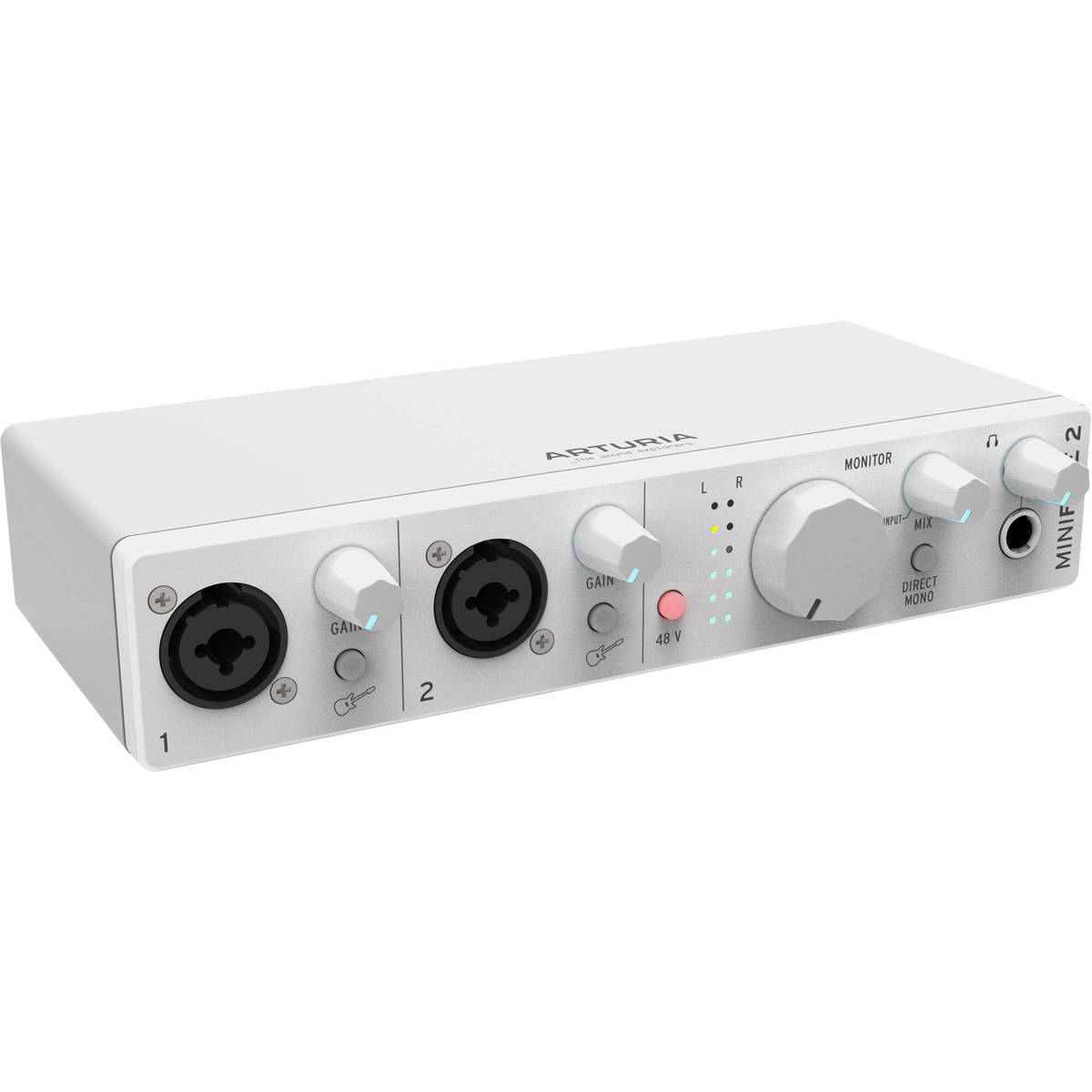 

Arturia MiniFuse 2 Portable 2x2 USB Type-C Audio/MIDI Interface, White