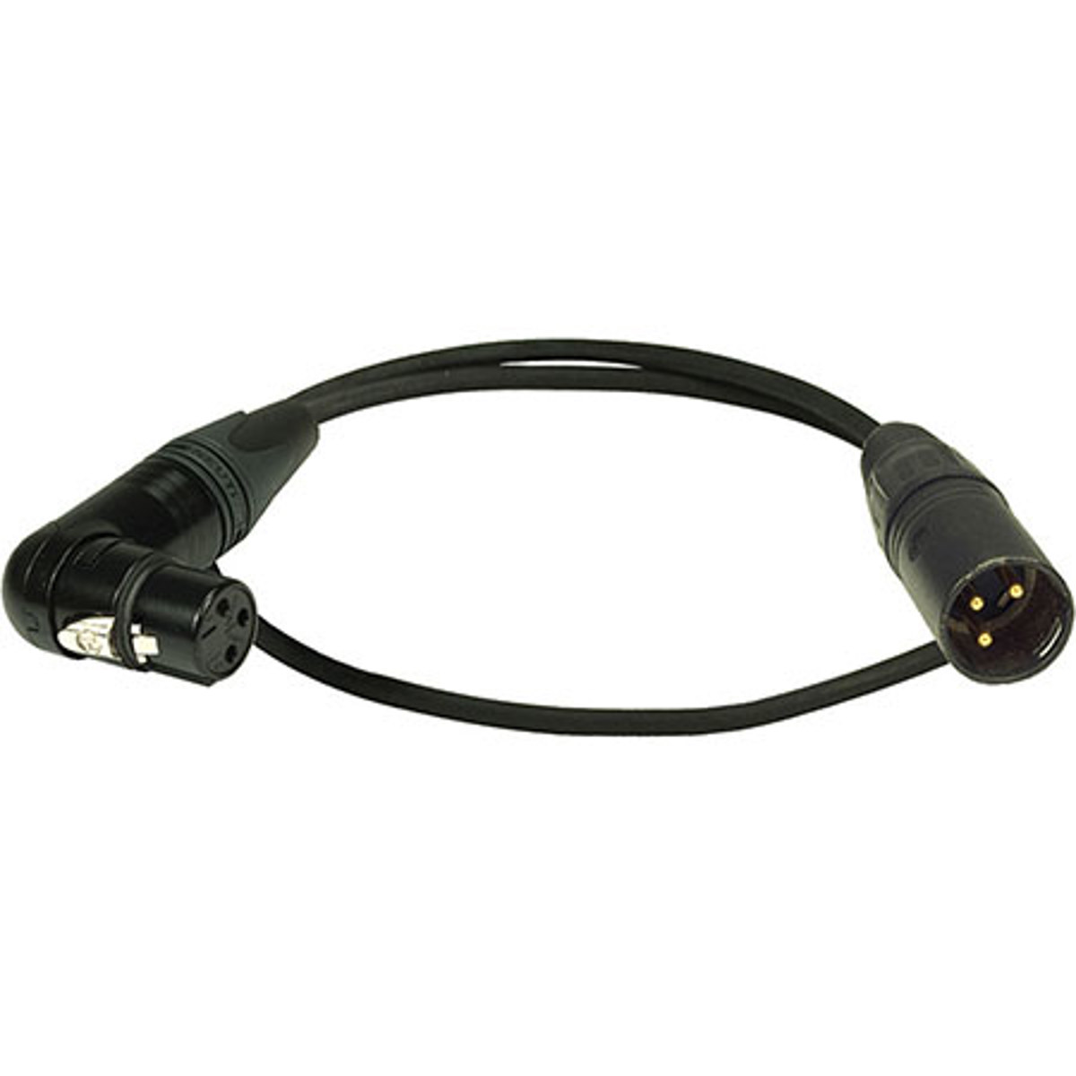 

Ambient Recording 3-pin 90deg. XLR F to 3-pin XLR M Micr Cable, 1.64'