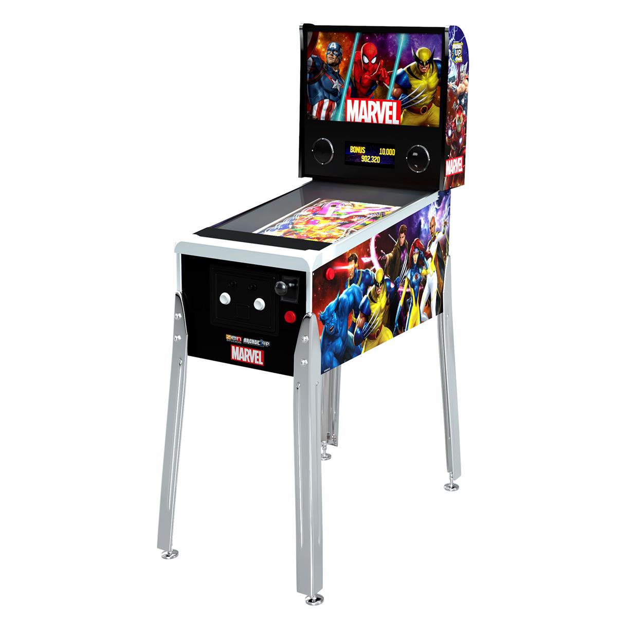 Image of Tastemaker Arcade1Up Marvel Pinball Arcade Game Machine