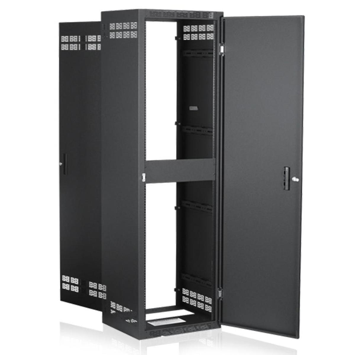 

Atlas Sound 240-30 Stand-Alone Floor Cabinet, Adjustable Rails, 30" Depth, 40RU