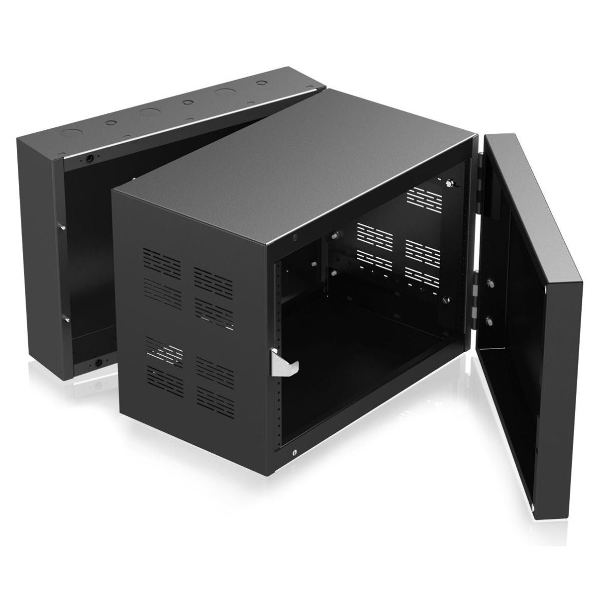 

Atlas Sound 307-12 Stand-Alone Wall Cabinet, Adjustable Rails, 12" Depth, 7RU