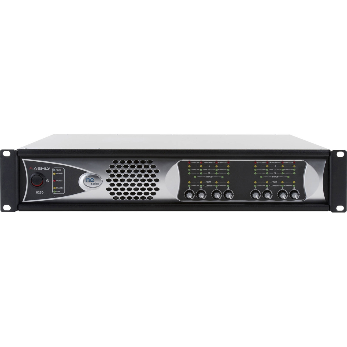 

Ashly ne8250.70pe 8-Channel Power Amplifier, Protea DSP and CNM-2 CobraNet Card