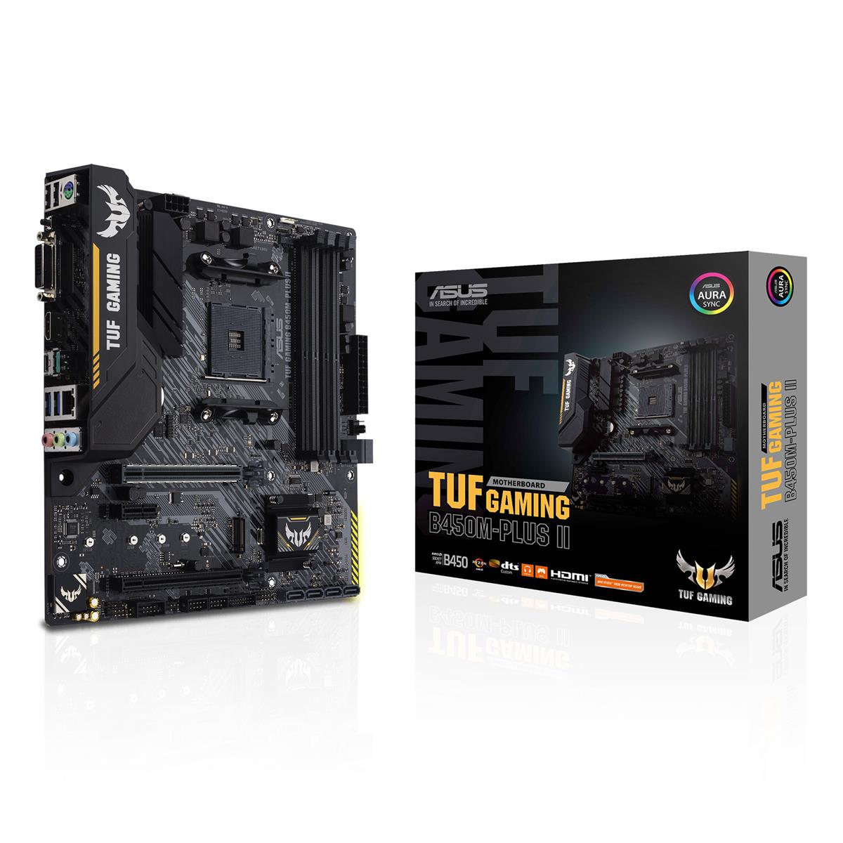 Image of ASUS TUF GAMING B450M-PLUS II AMD Socket AM4 microATX Gaming Motherboard
