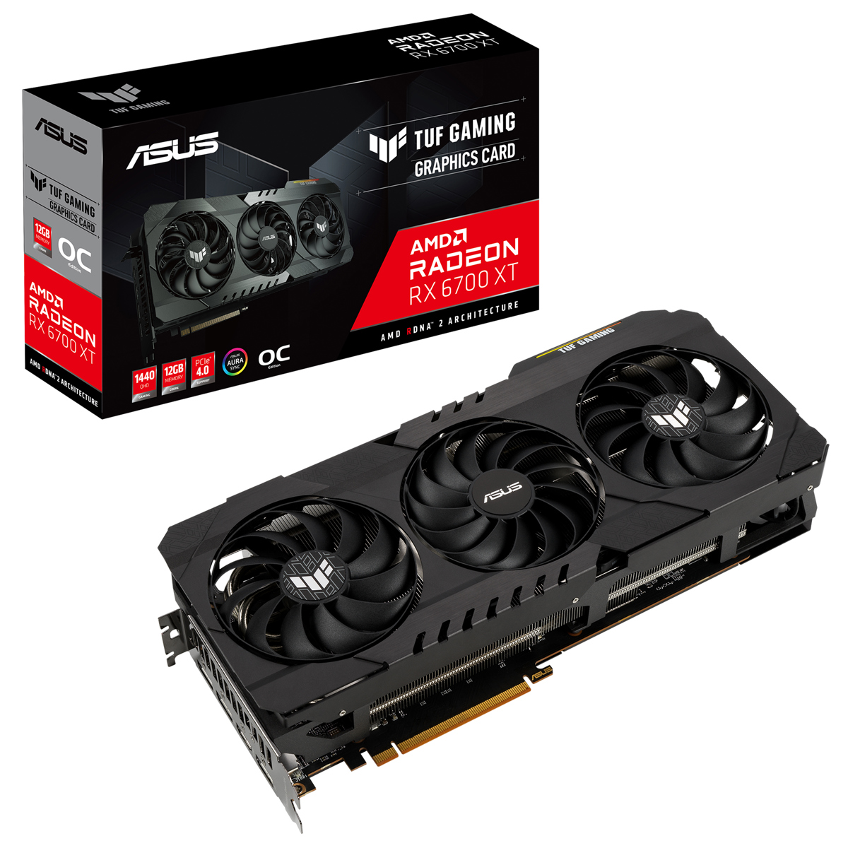 

ASUS TUF Gaming Radeon RX 6700 XT OC Edition 12GB GDDR6 Graphics Card