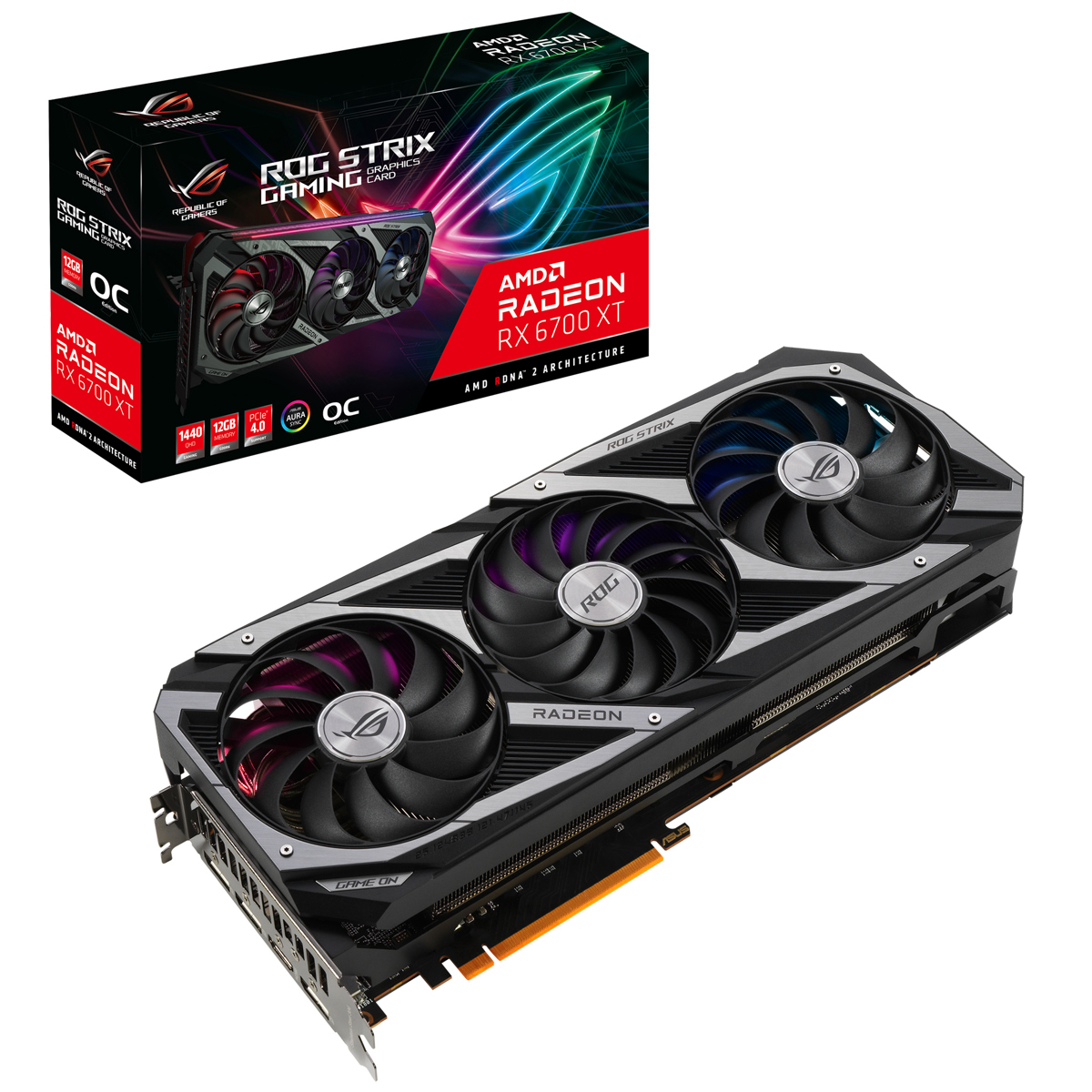 

ASUS ROG Strix Radeon RX 6700 XT OC Edition 12GB GDDR6 Gaming Graphics Card