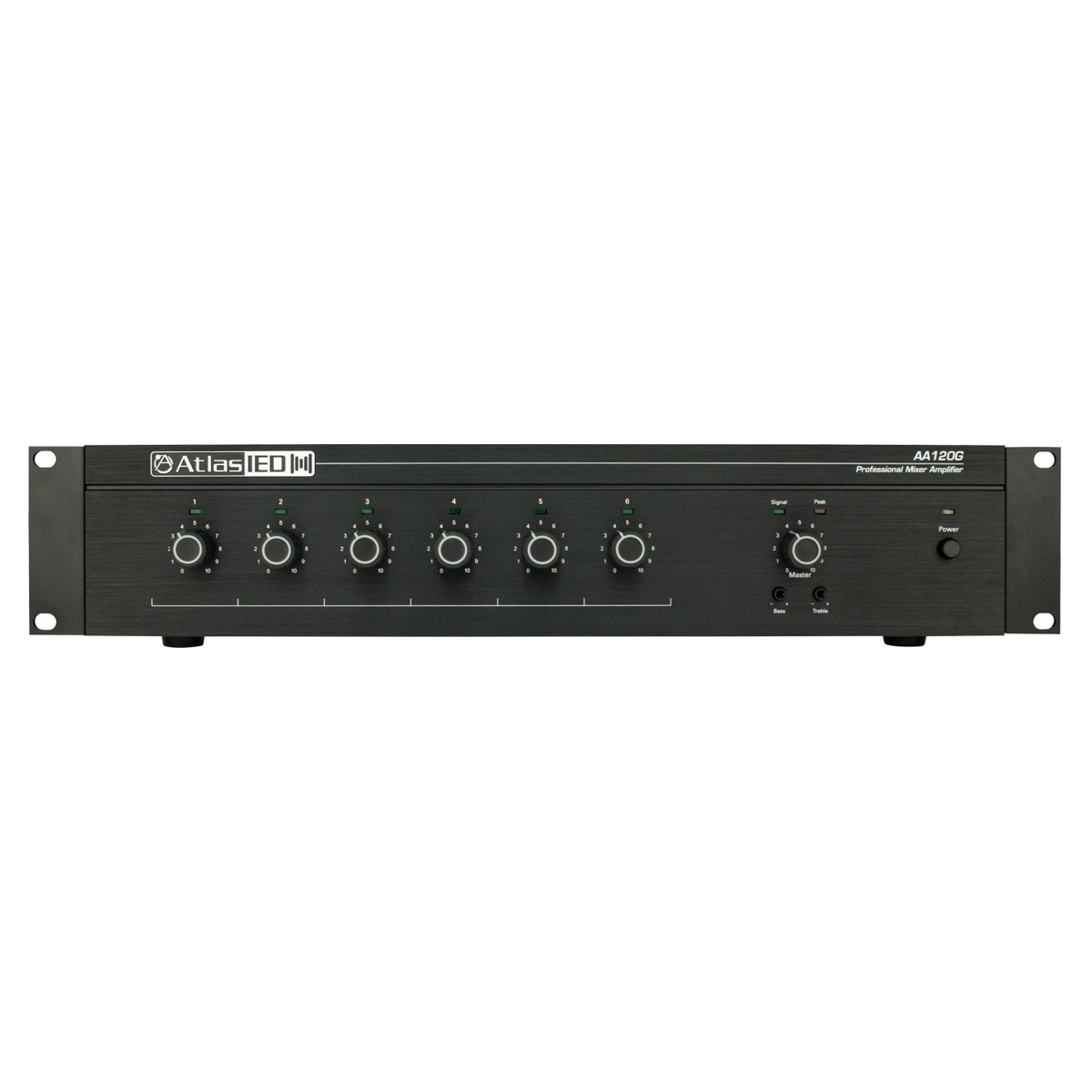 

Atlas Sound AA120G 120-Watt 6-Channel Mixer Amplifier with Global Power Supply