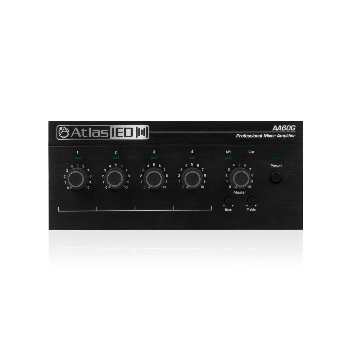 Image of Atlas Sound AA60G 60W 4-Channel Commercial Mixer Amplifier