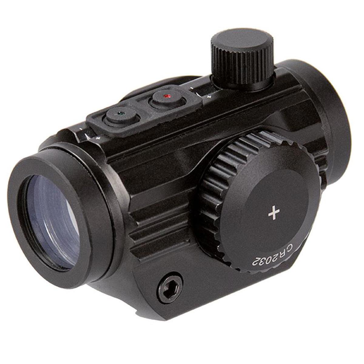 AIM Sports 1x20mm Dual-Illuminated Red/Green Micro Dot Sight, 5 MOA Reticle