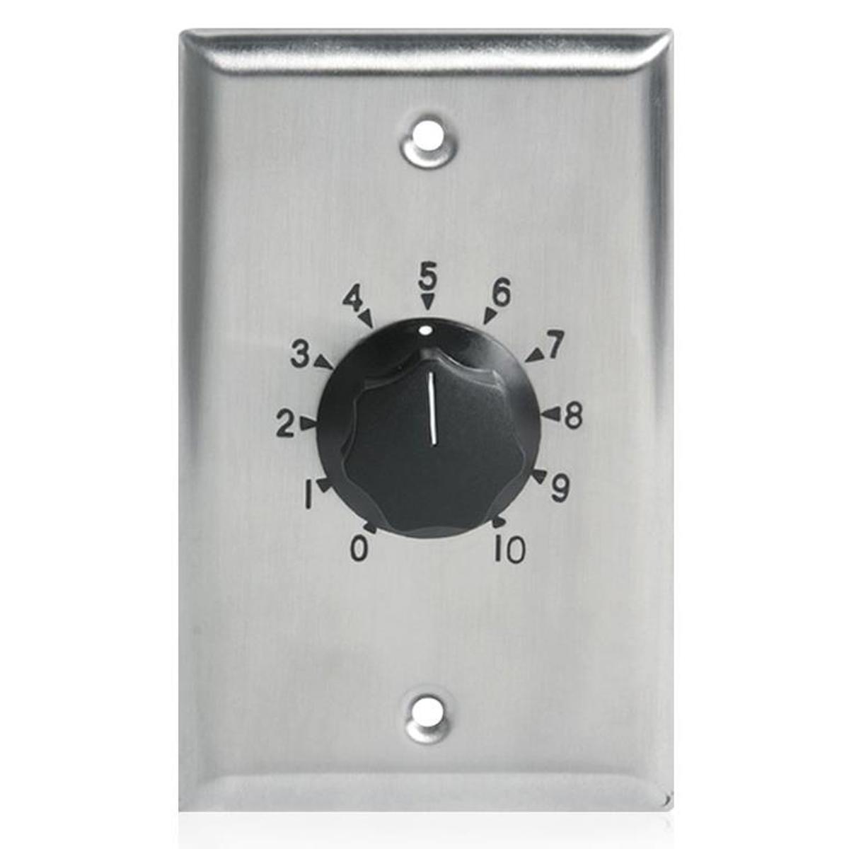 

Atlas Sound AT100 100W Single Gang Stainless Steel 70.7V Commercial Attenuator