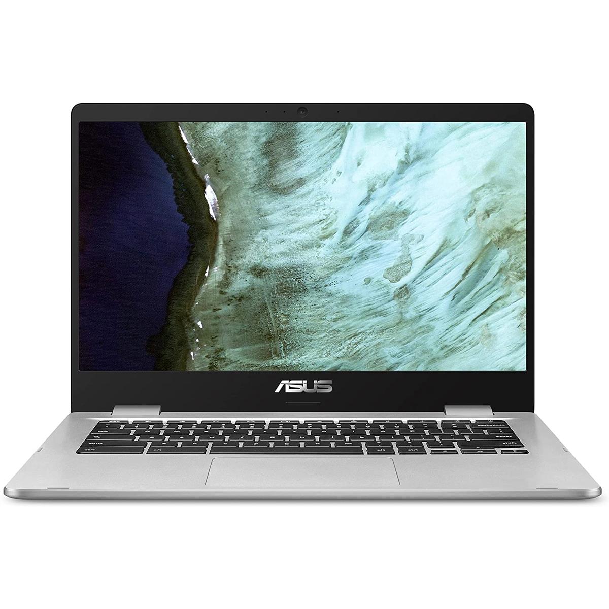 

ASUS Chromebook C423 14" FHD Notebook, N3350, 4GB, 32GB eMMC, Chrome OS, Silver