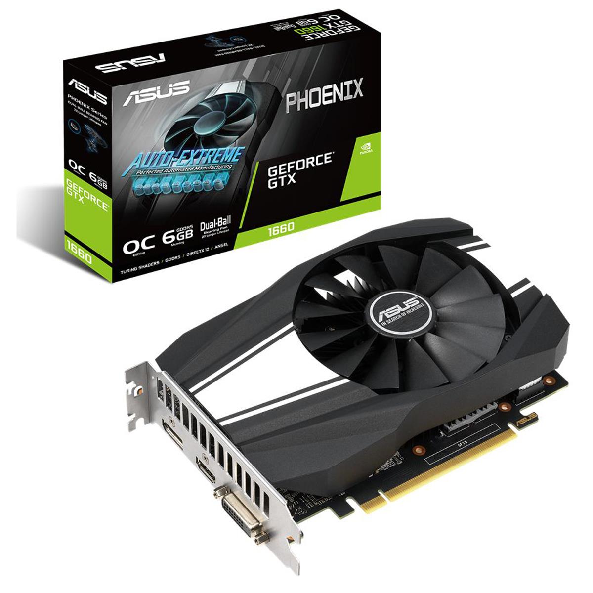 Image of ASUS Phoenix NVIDIA GeForce GTX 1660 6GB Overclocked Edition Graphics Card