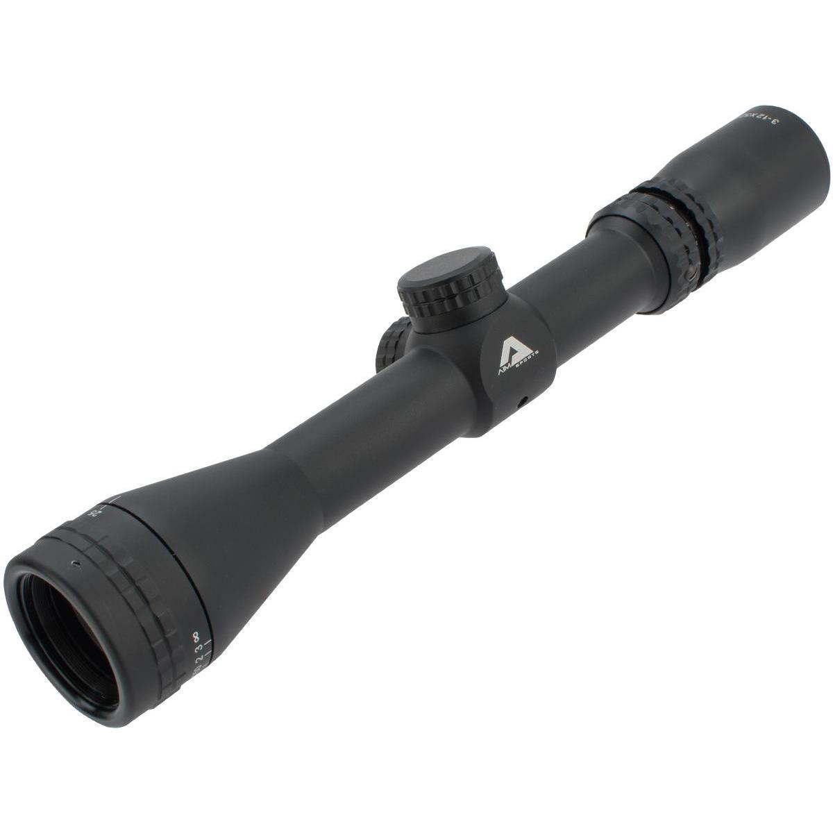 

AIM Sports 3-12x32mm Scout EER Riflescope, 2ndFP Mil-Dot Ret, Adj Objective, 1"