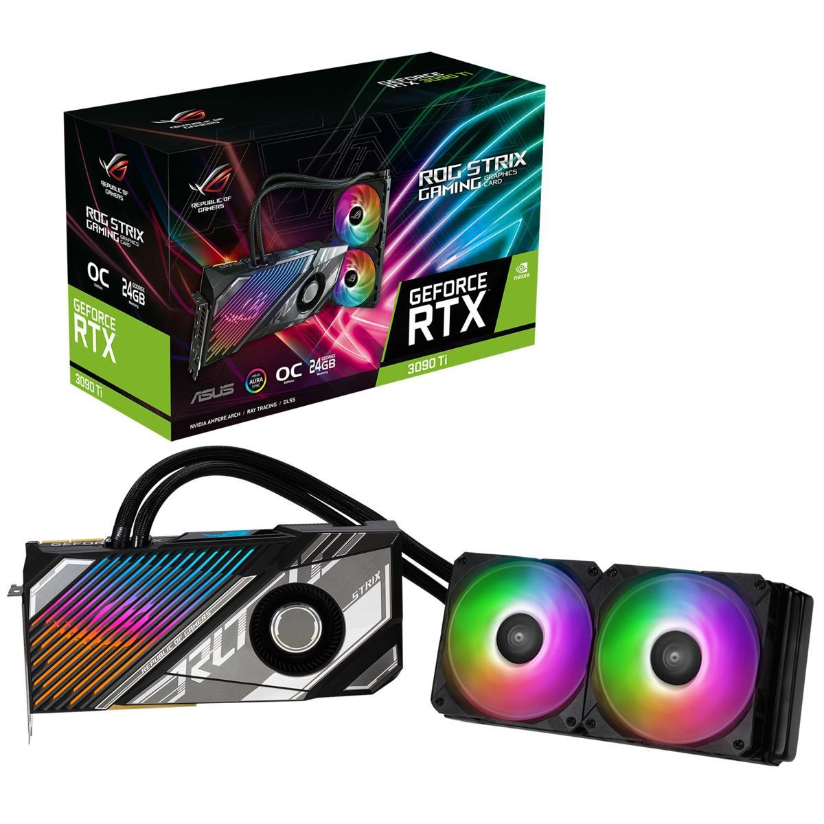 

ASUS ROG Strix LC NVIDIA GeForce RTX3090 Ti OC Edition 24GB GDDR6X Graphics Card