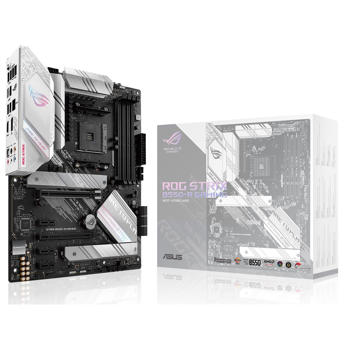 Image of ASUS ROG Strix B550-A Gaming Series AMD AM4 3rd Gen Ryzen ATX Gaming Motherboard