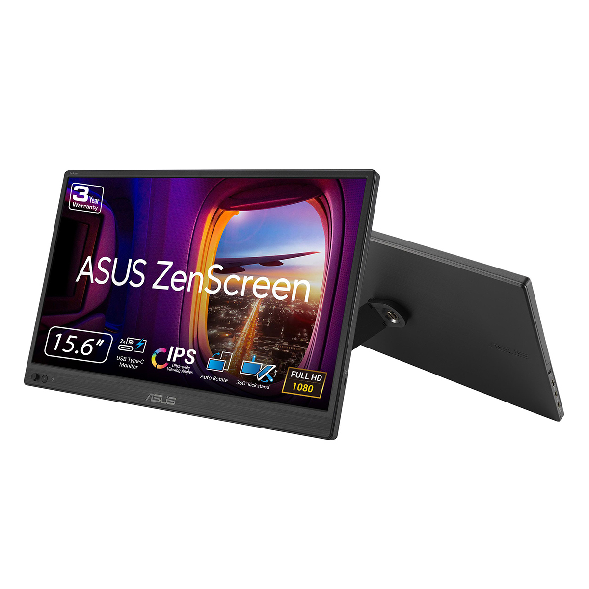 Image of ASUS ZenScreen MB169CK 15.6&quot; 16:9 Full HD Portable USB-C IPS LED Monitor