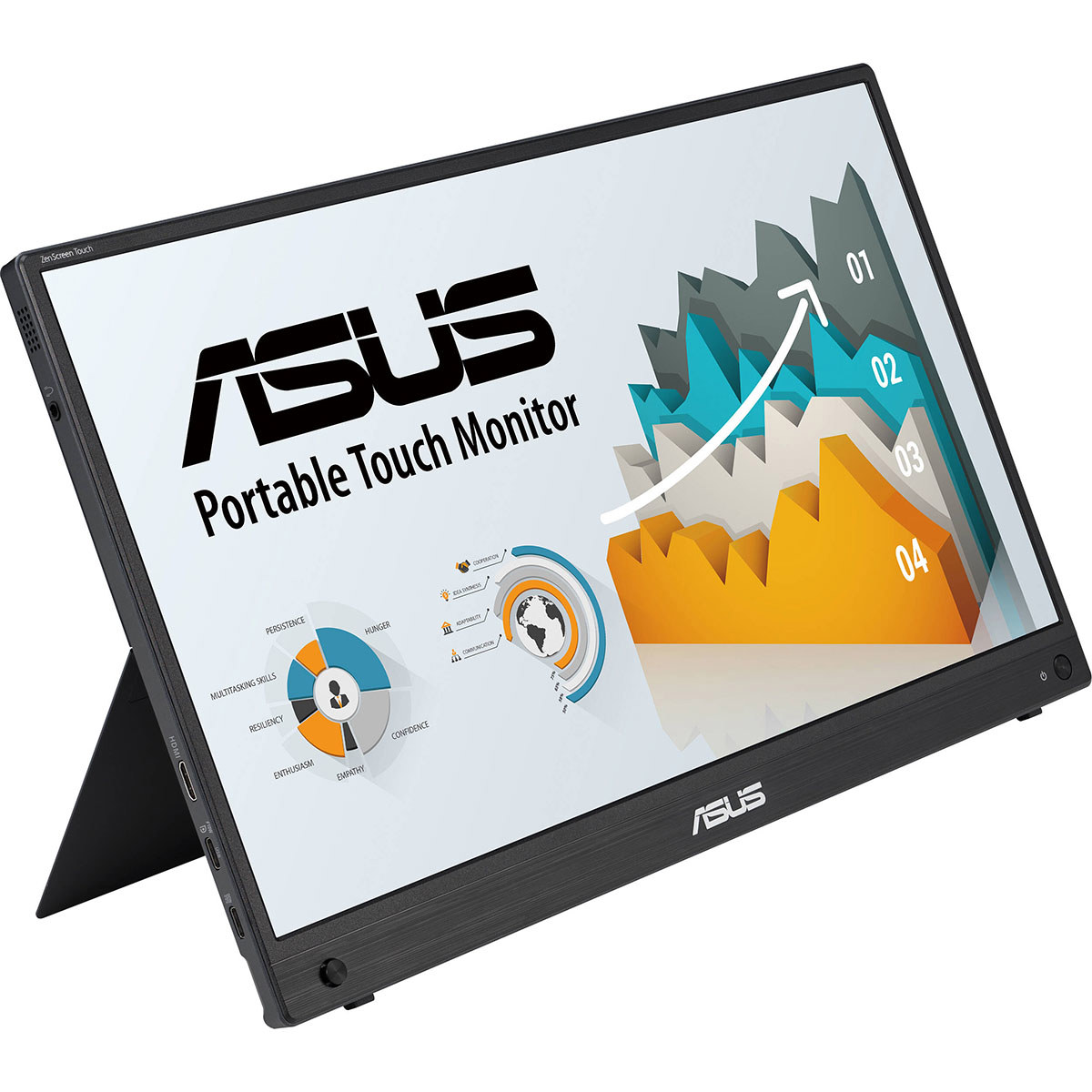 Image of ASUS ZenScreen MB16AMTR 15.6&quot; 16:9 FHD Touchscreen Portable USB IPS LED Monitor