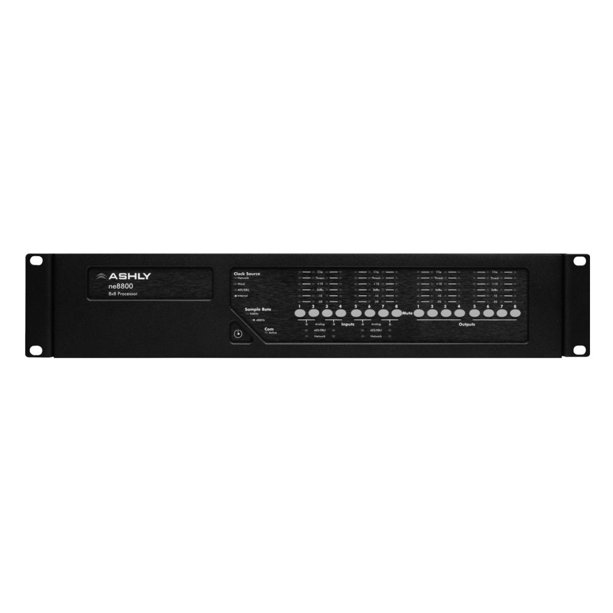 

Ashly ne8800 DSP Audio System Processor, 4-Ch Mic In, 1x 4-Ch Mic In Card, Dante