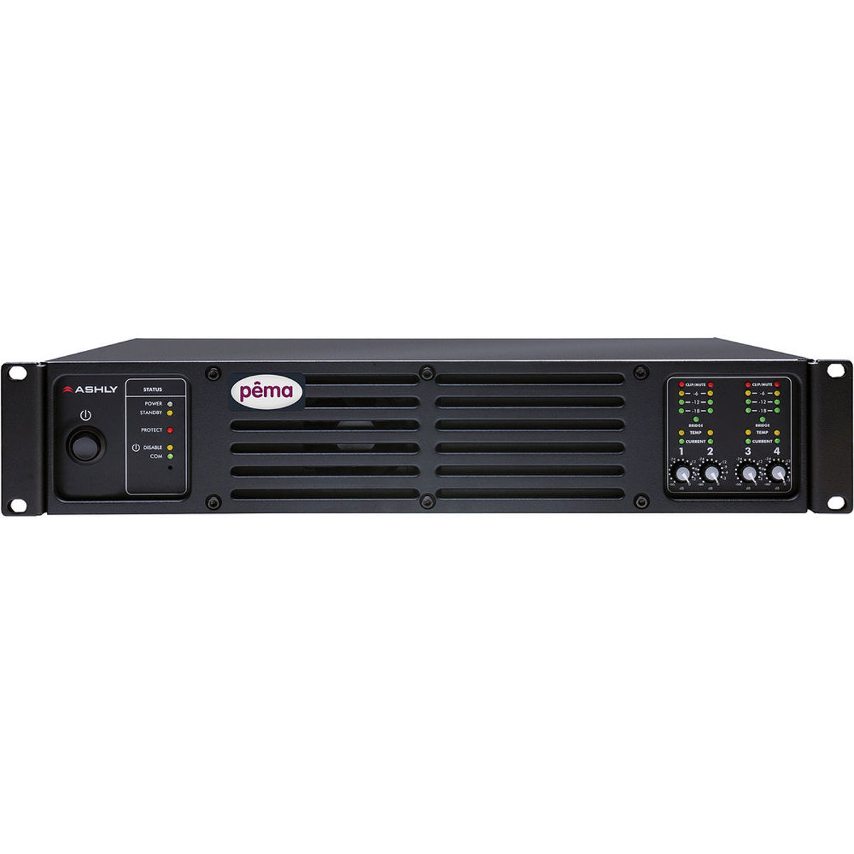 

Ashly PEMA 4125.70 4-Channel Amplifier with Protea DSP & OPDante Option Card