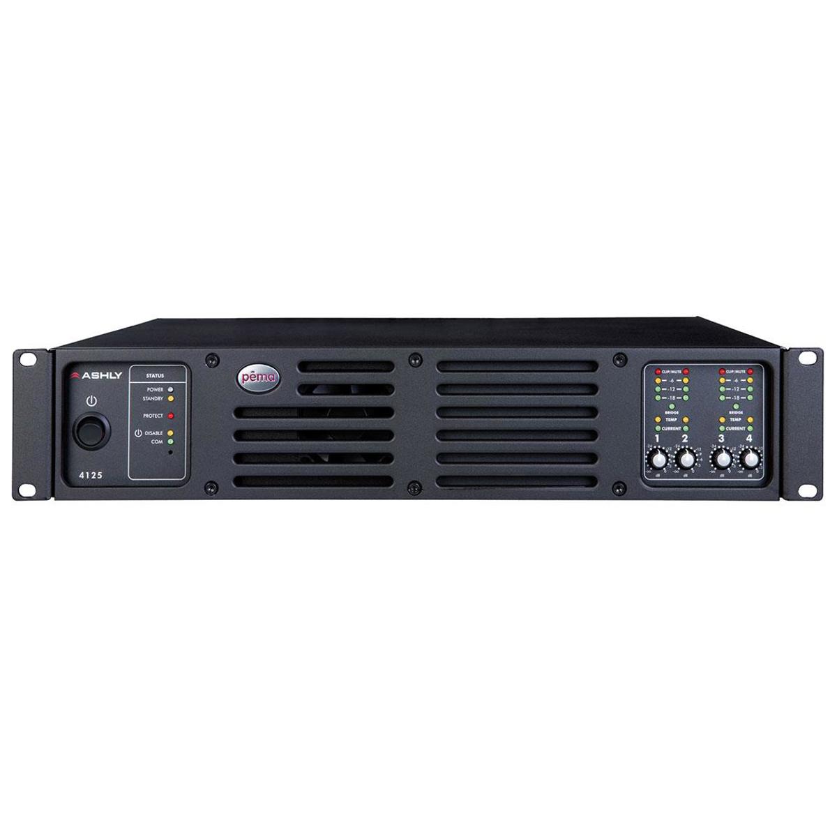 

Ashly PEMA Series Four-Channel 125W 70V Protea-Equipped Media Amplifier