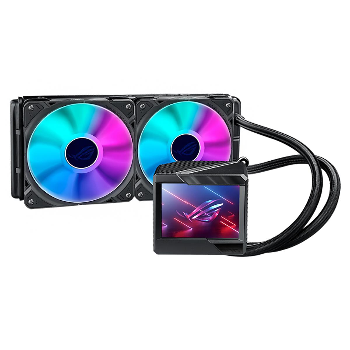 Image of ASUS ROG Ryujin II 240 ARGB 120mm All-In-One CPU Liquid Cooler with 3.5&quot; LCD