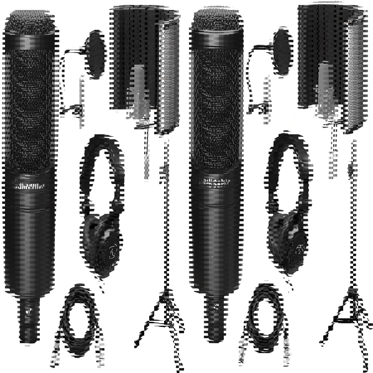 

Audio-Technica AT2020 Cardioid Condenser Microphone Recording Setup Kit