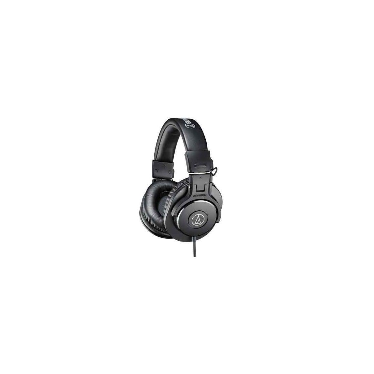 Professional Monitor Headphones, 96dB, 15-20kHz, Black - Audio-Technica ATH-M30X