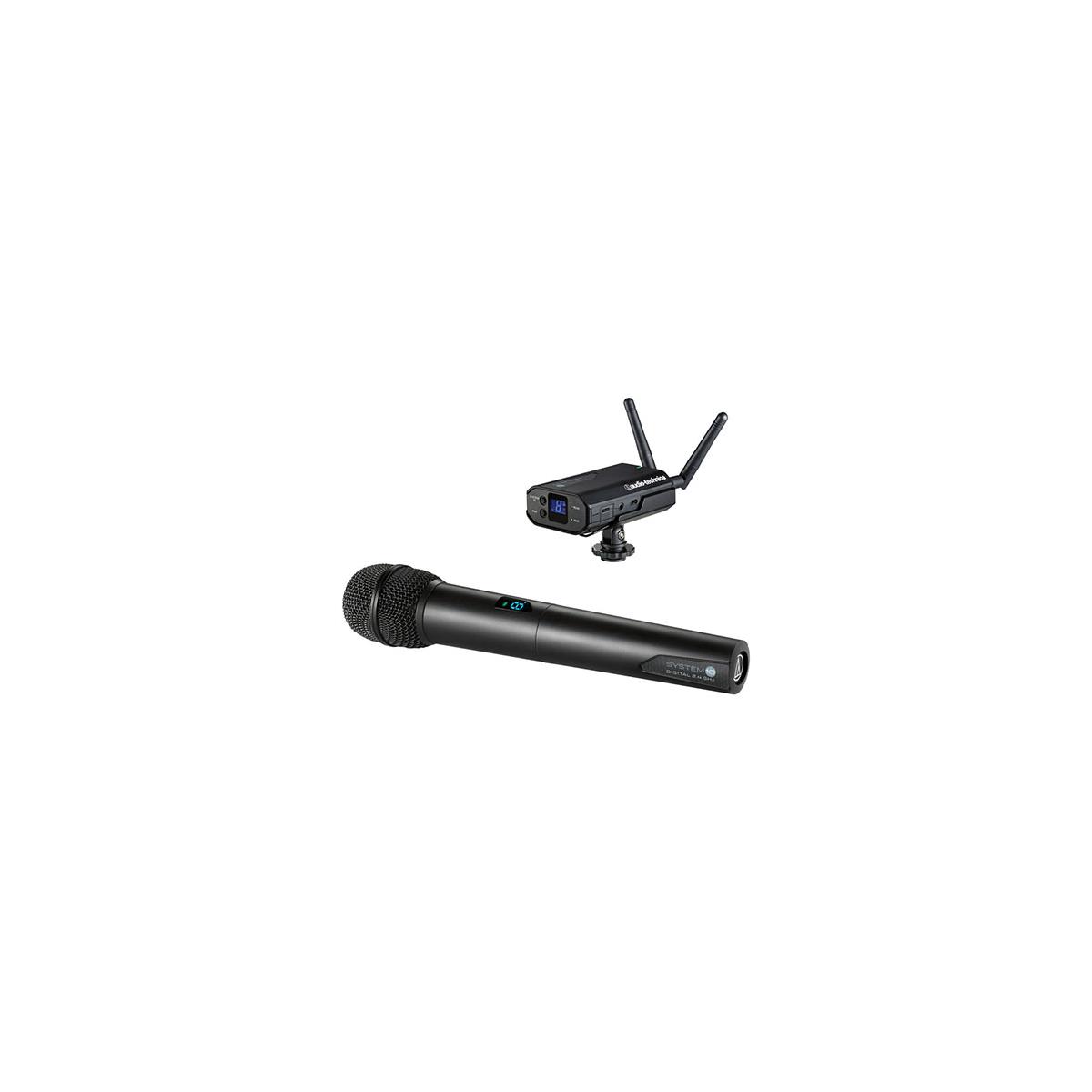 Audio-Technica System 10 Camera-Mount Wireless System with Handheld Microphone -  ATW-1702
