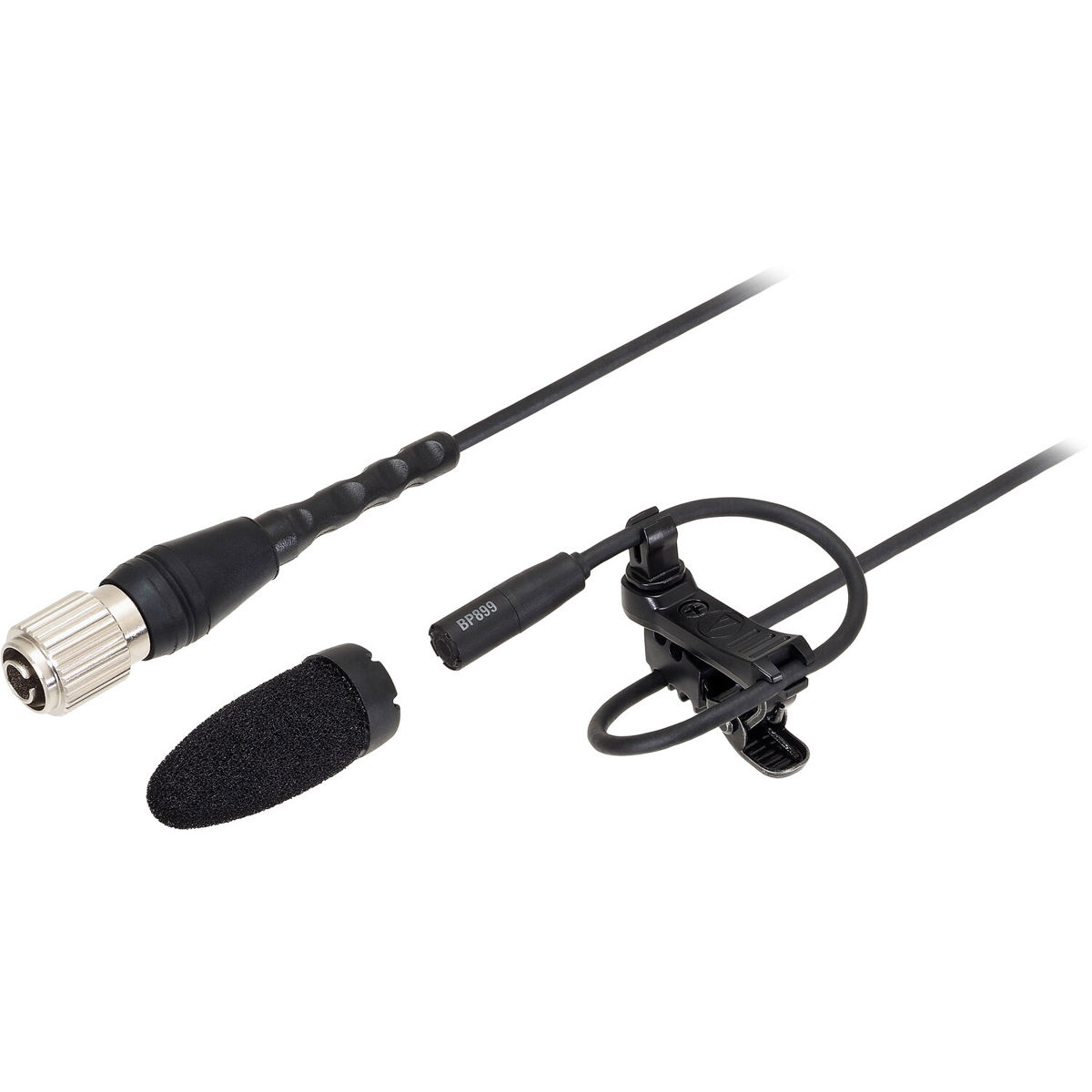 

Audio-Technica BP899 Subminiature Omnidirectional Condenser Lavalier Mic, Black