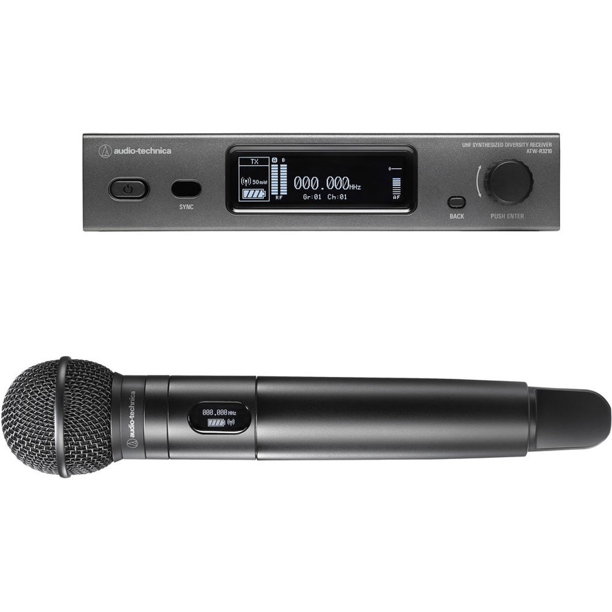 

Audio-Technica Microphone System with ATW-C510 Capsule, EE1: 530.000-589.975MHz