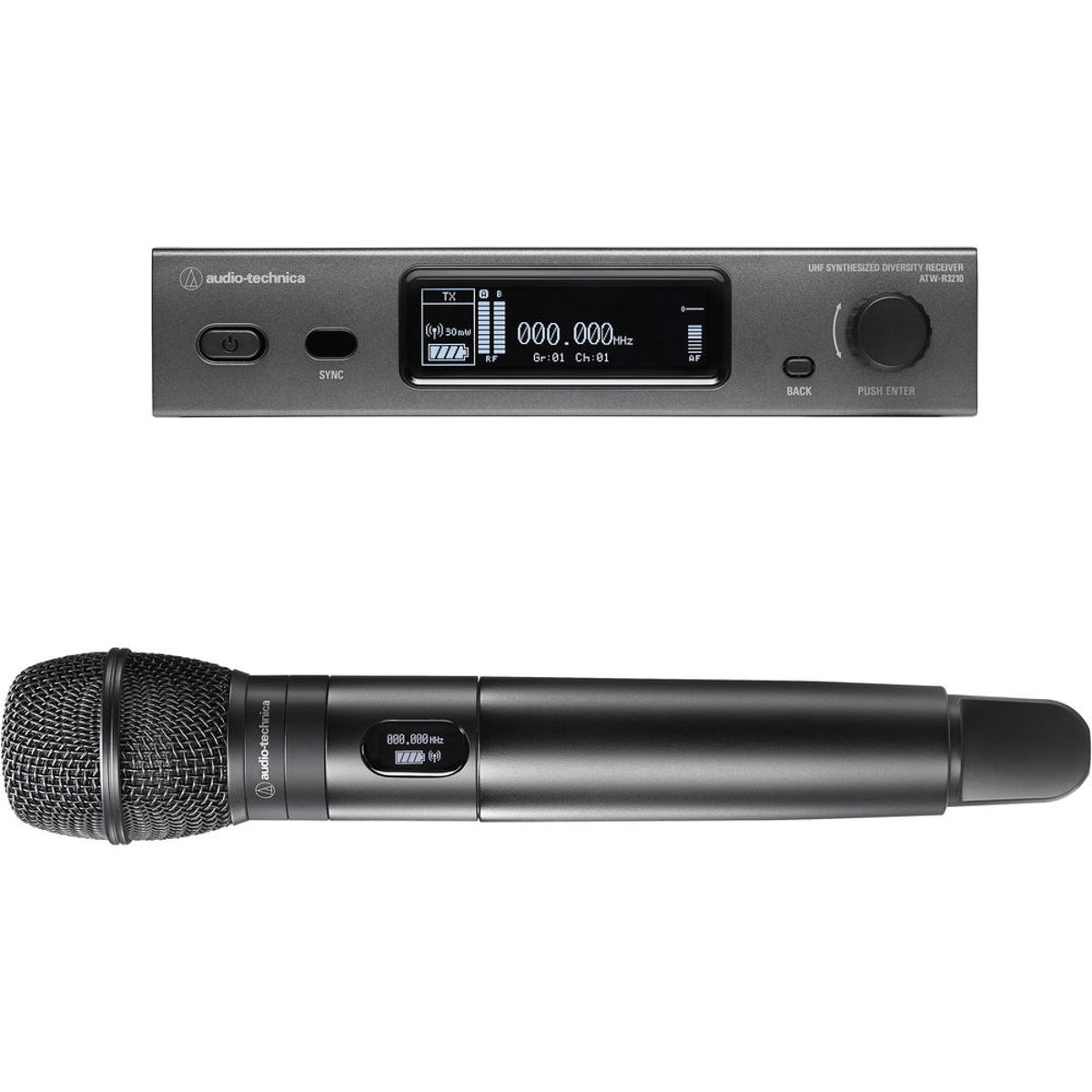 

Audio-Technica Microphone System with ATW-C710 Capsule, DE2: 470.125-529.975MHz