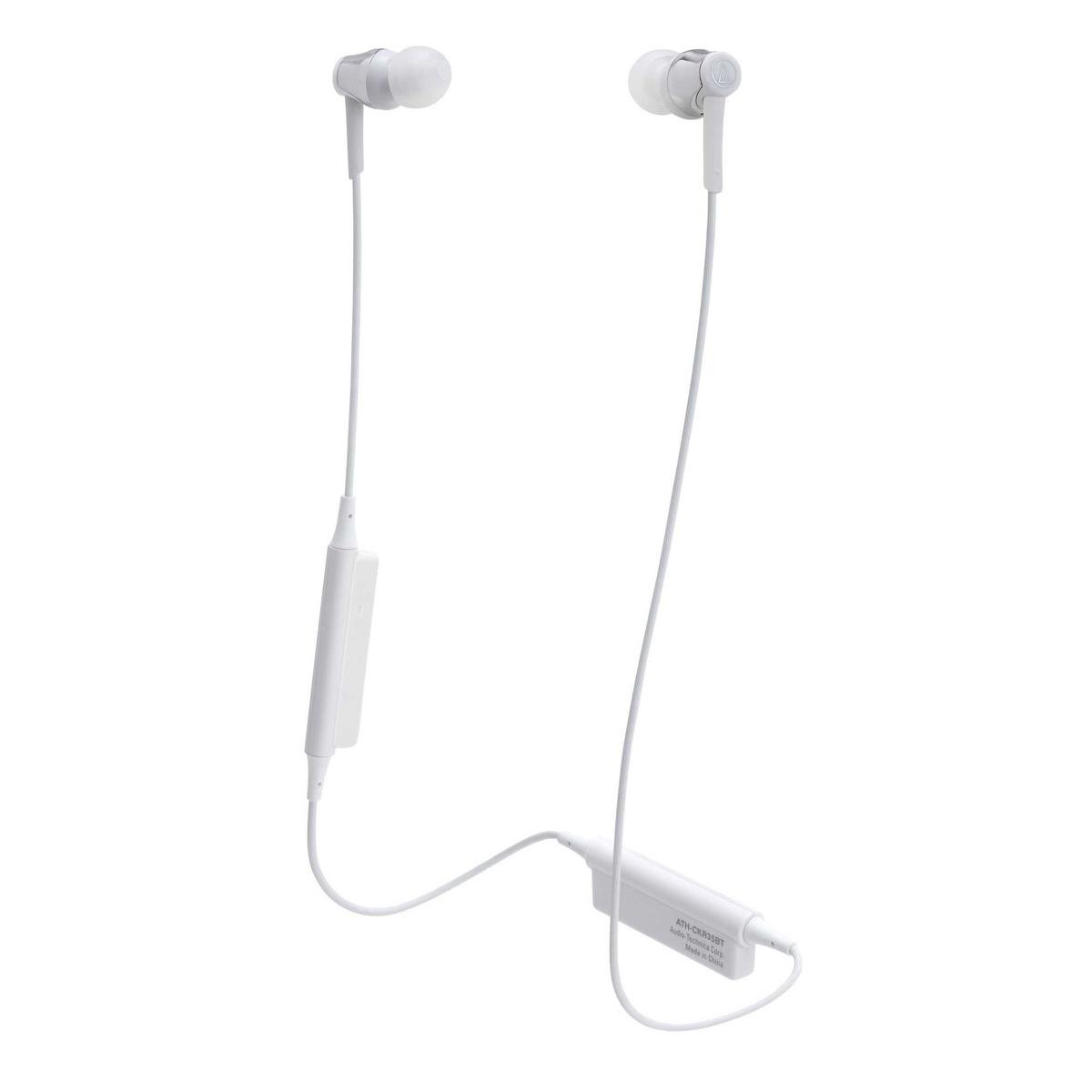 

Audio-Technica ATH-CKR35BT Sound Reality In-Ear Headphones, Mic, Silver
