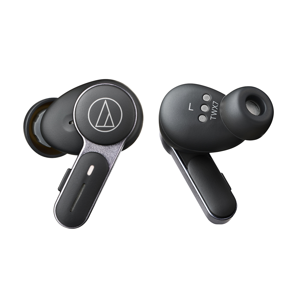 Photos - Headphones Audio-Technica ATH-TWX7 True Wireless Hybrid Noise Cancelling Earbuds Blac 