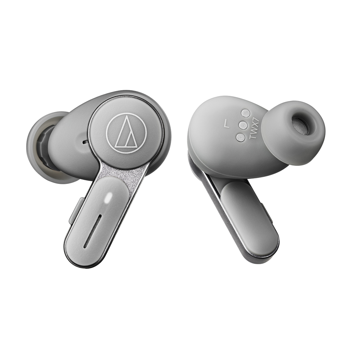 Photos - Headphones Audio-Technica ATH-TWX7 True Wireless Hybrid Noise Cancelling Earbuds Gray 