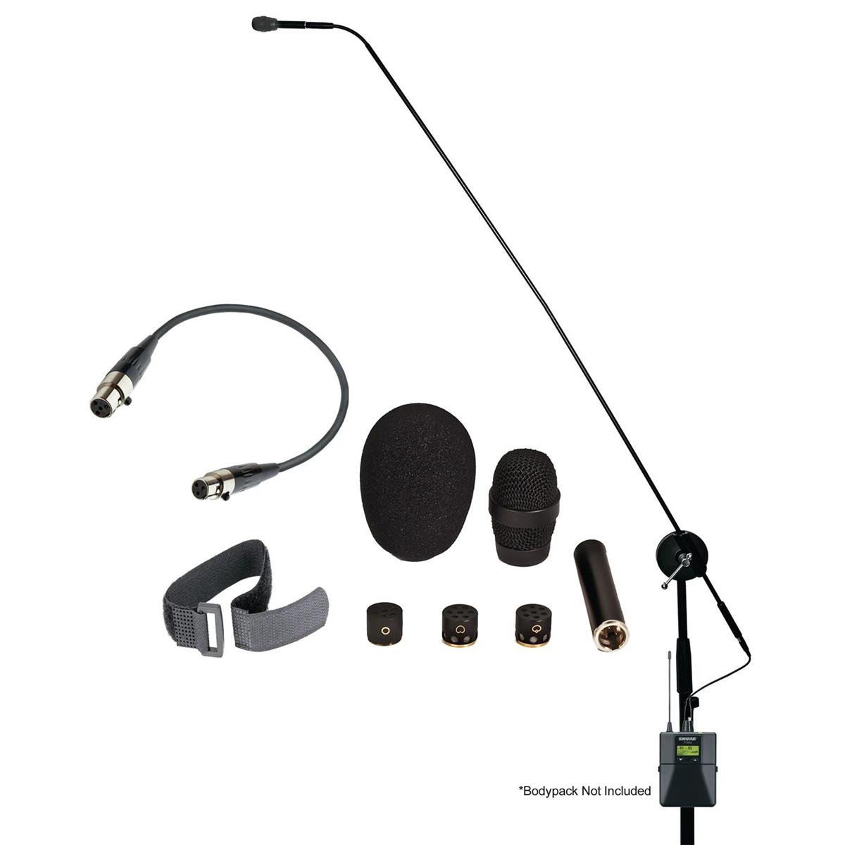 Image of Airwave Technologies 50&quot; Pro CF Boom Choir Mic with Clutch for Shure Bodypack