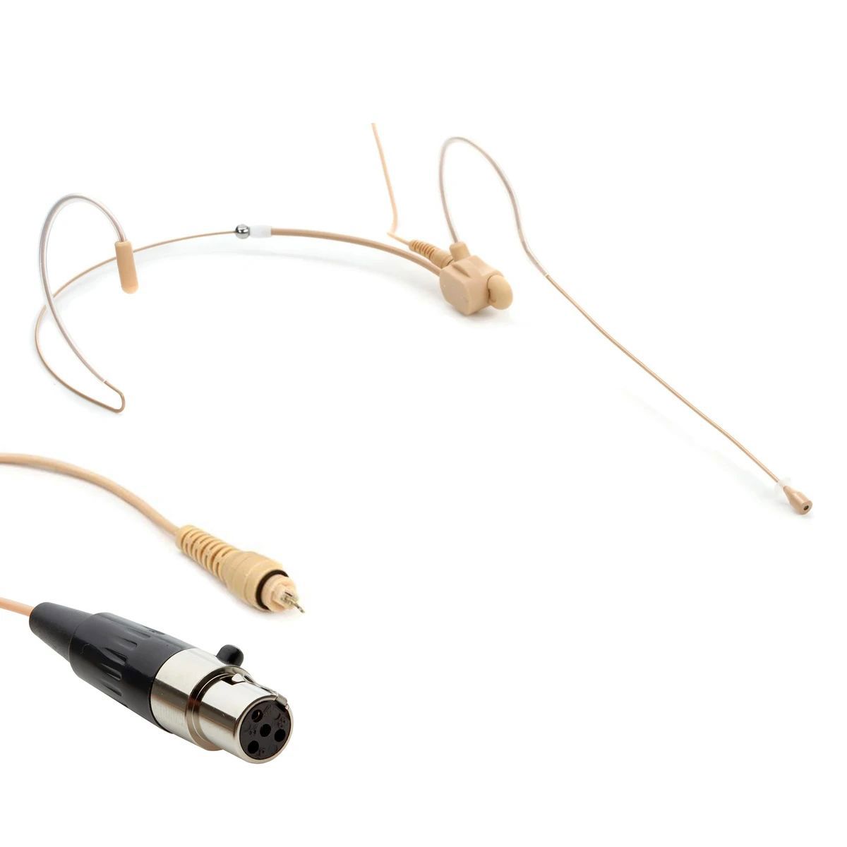 

Airwave Technologies HSD-TITANIUM SLIM CLIP Dual Ear Headset Microphone, T4, Tan