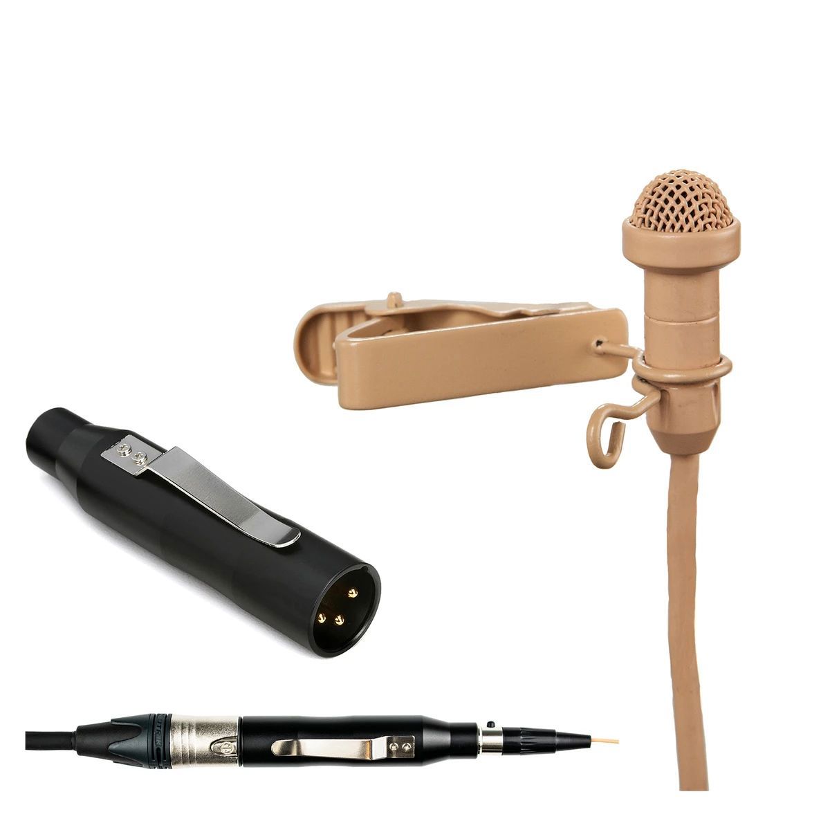

Airwave Technologies LAV-SLIMLINE+ Miniature Lavalier Mic, HW to XLR Adapter,Tan