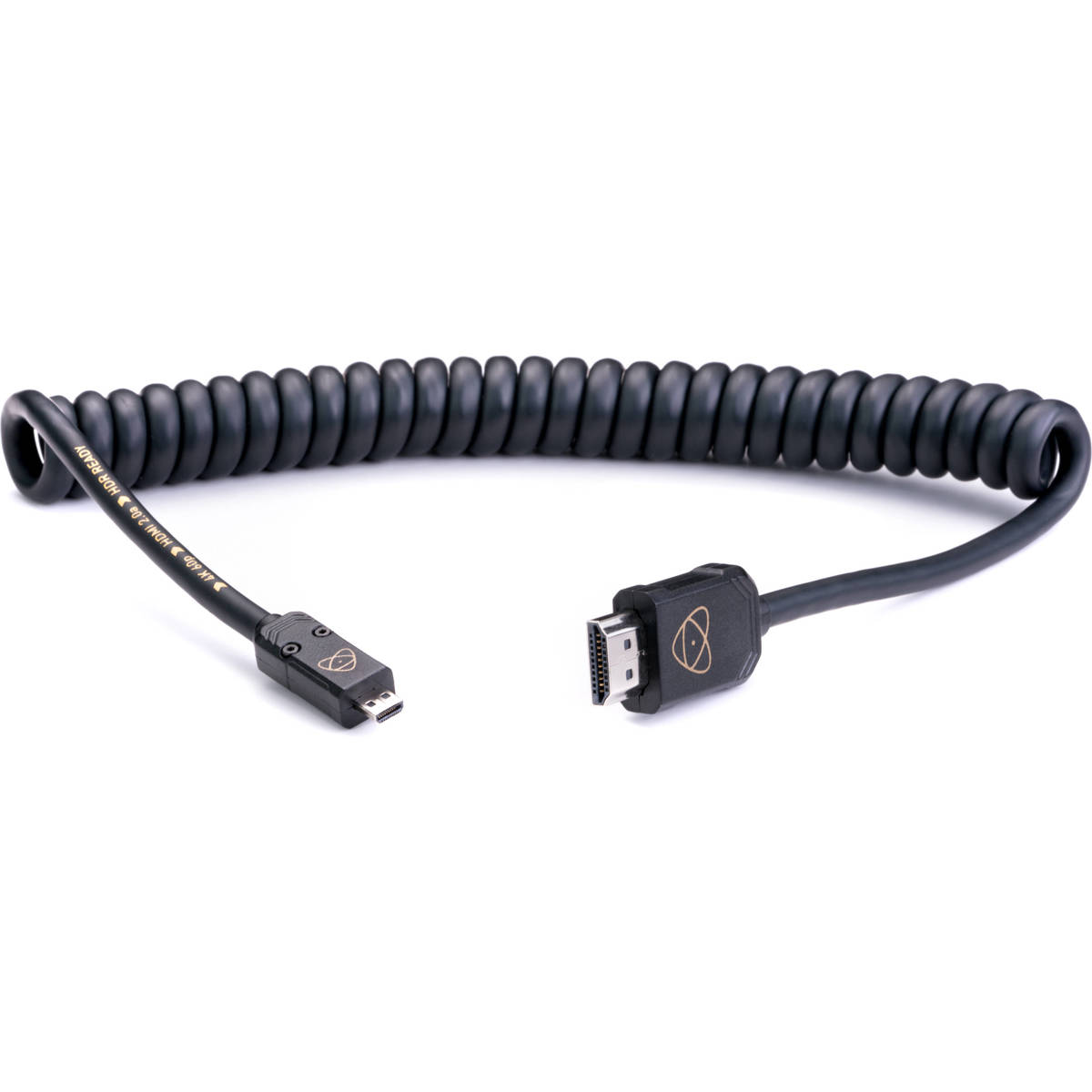 

Atomos HDMI Full to HDMI Micro Coiled Cable, 40cm/16" Coiled (80cm/32" Extended)