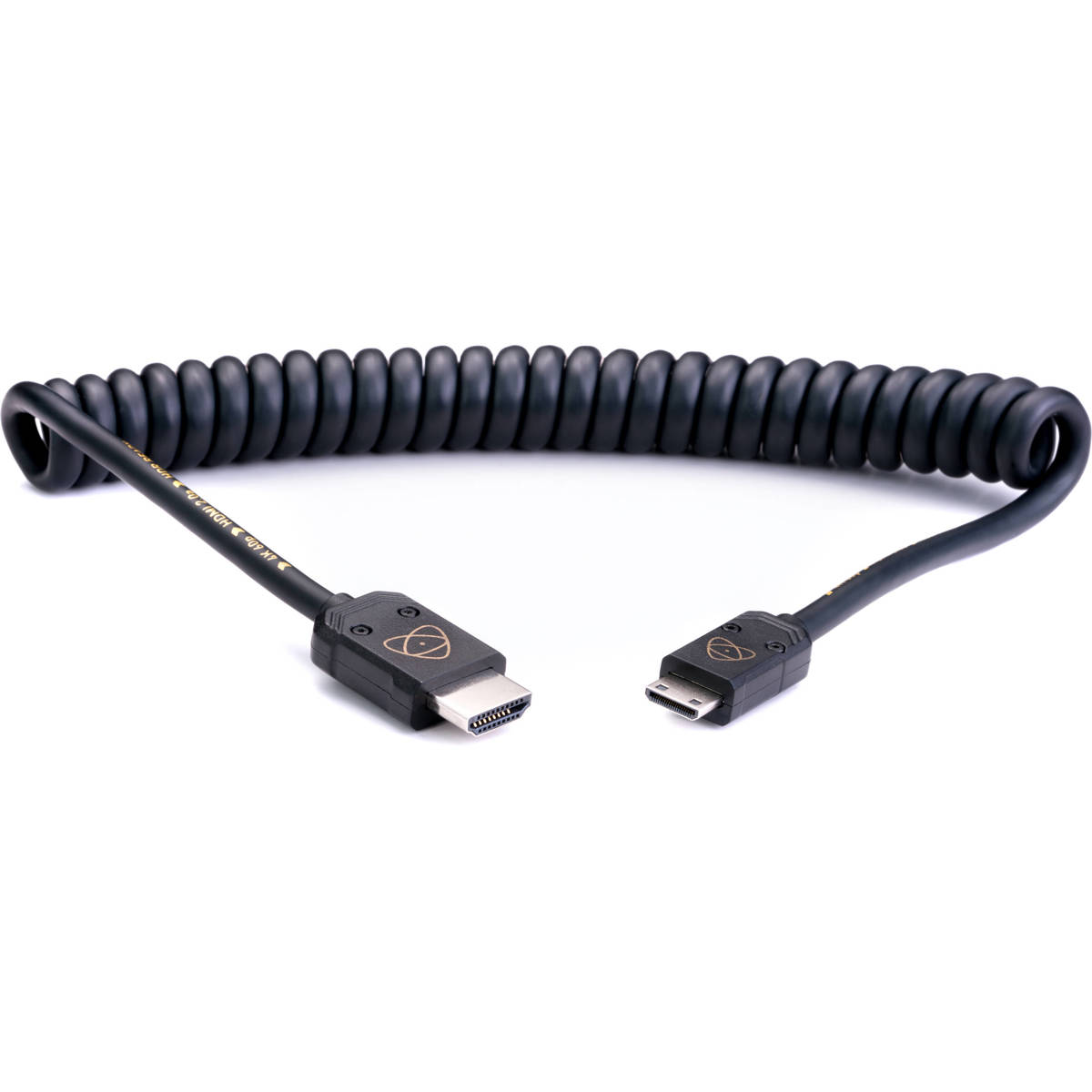 

Atomos HDMI Full to HDMI Mini Coiled Cable, 40cm/16" Coiled (80cm/32" Extended)
