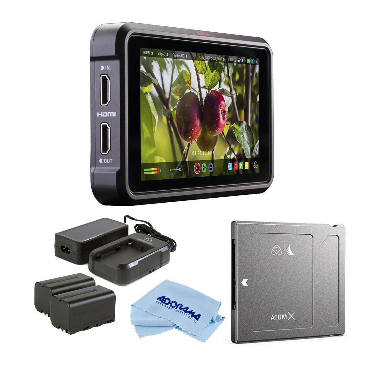 

Atomos Ninja V 5" Touchscreen Recording Monitor W/Atomos Power Kit/SSDmini 1TB