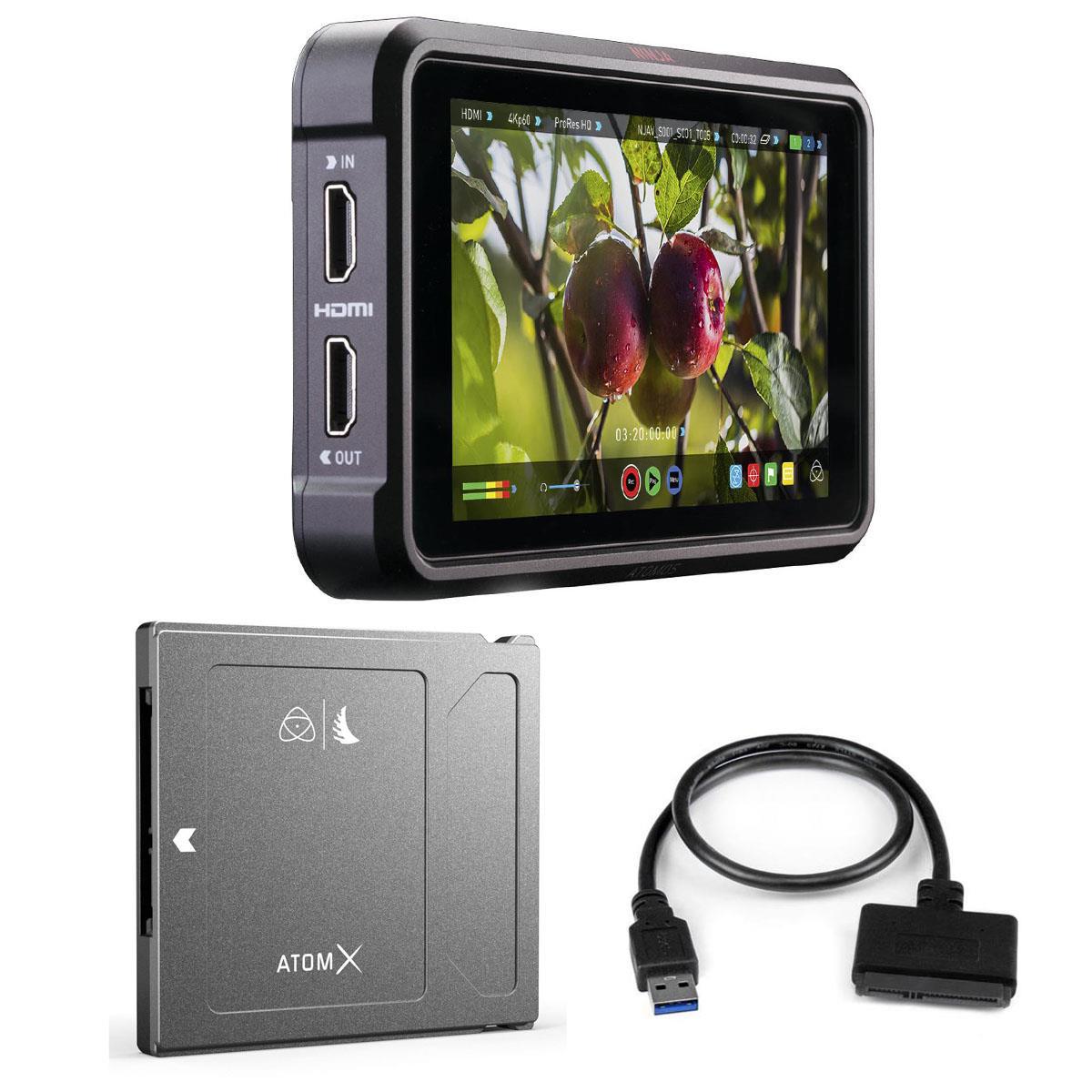 

Atomos Ninja V 5" Touchscreen Recording Monitor W/1TB AtomX SSDmini Drive