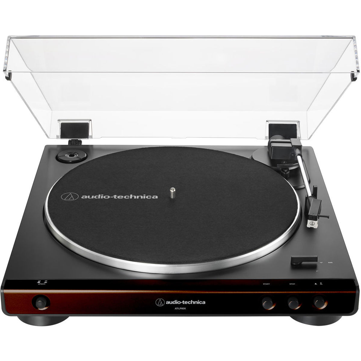 

Audio-Technica AT-LP60X-BW Fully Automatic Belt-Drive Turntable, Brown