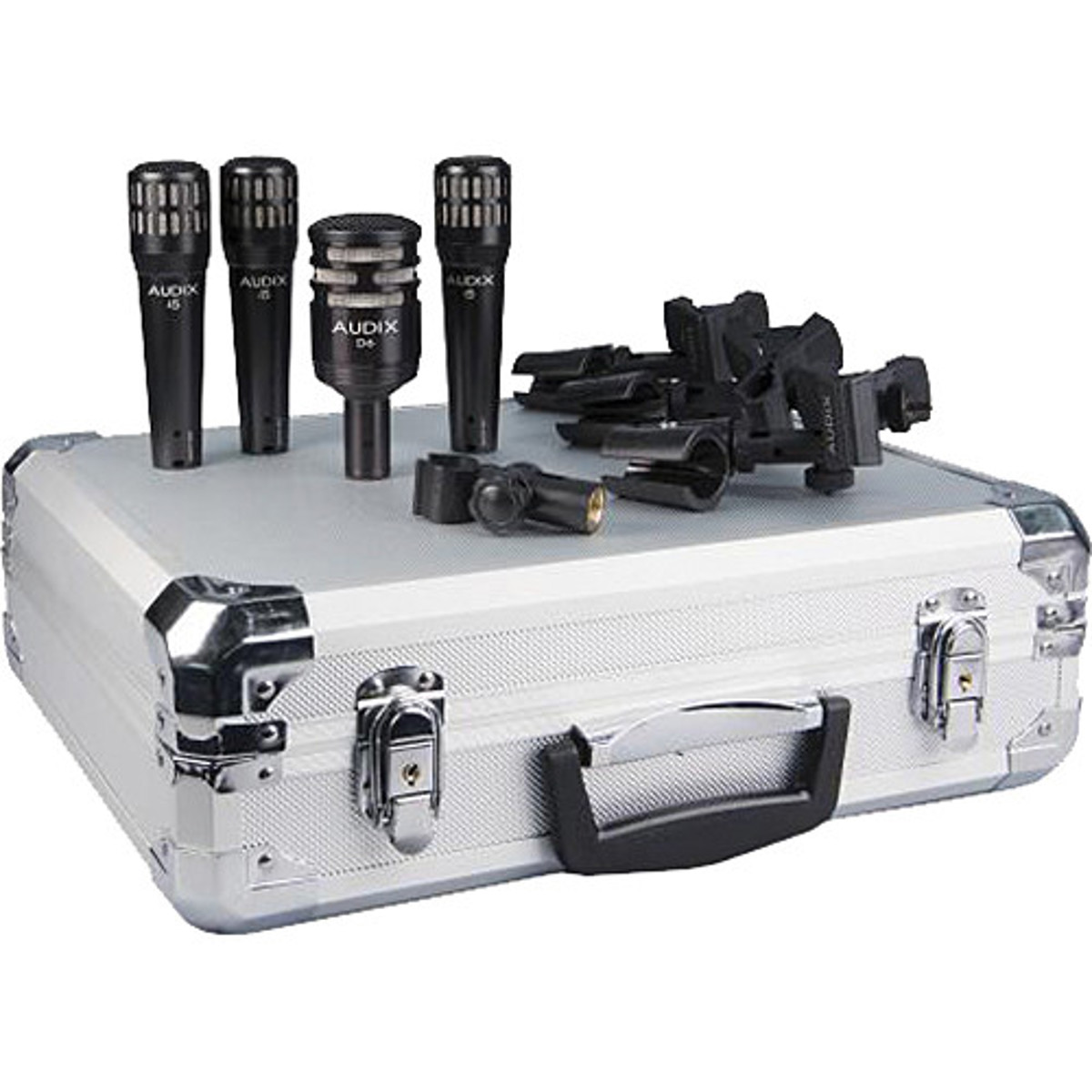 

Audix DP4 Drum Mic Pack, Includes 3x i5 Snare Mics, D6 Kick Mic