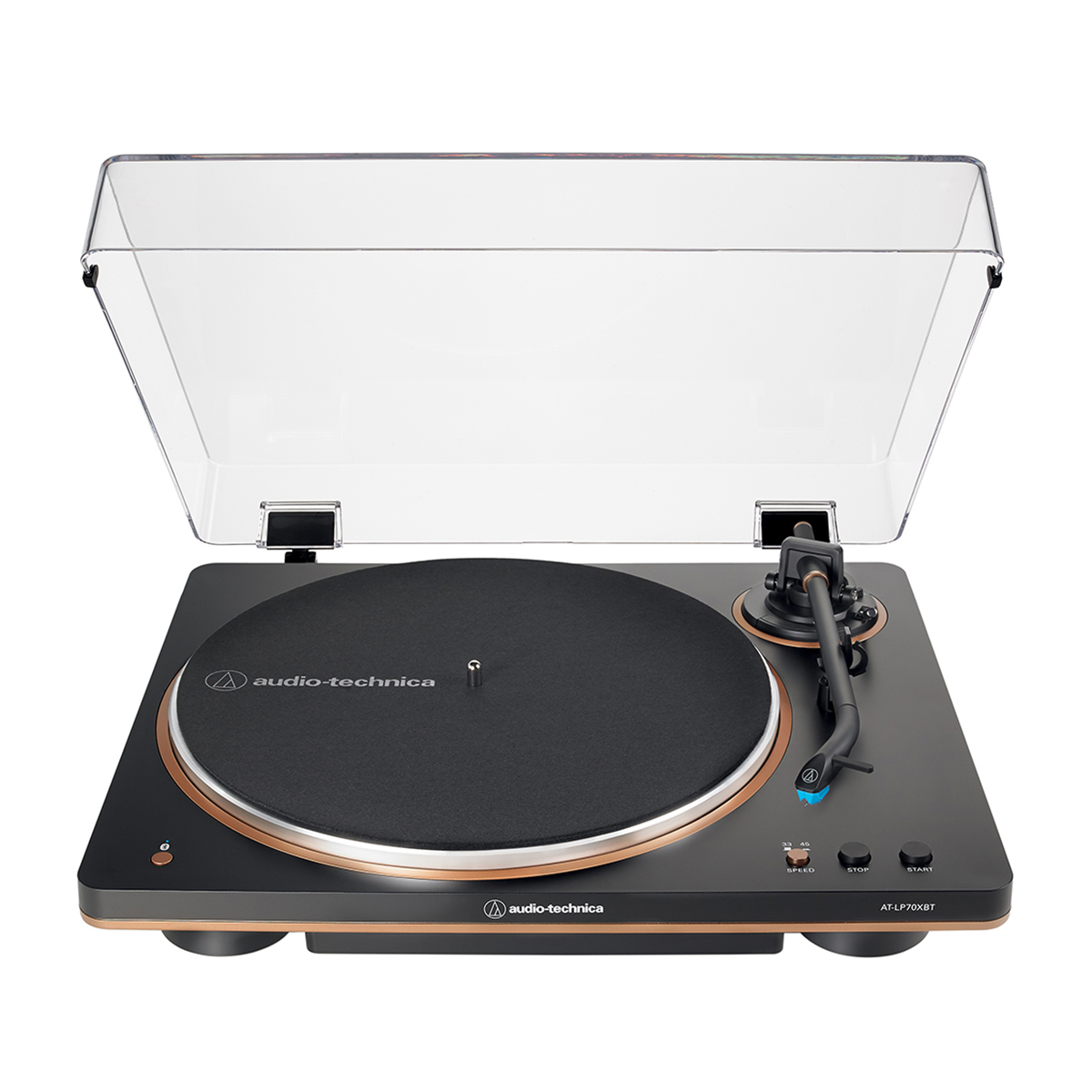 

Audio-Technica AT-LP70XBT Fully Automatic Wireless Belt-Drive Turntable Black/Bronze