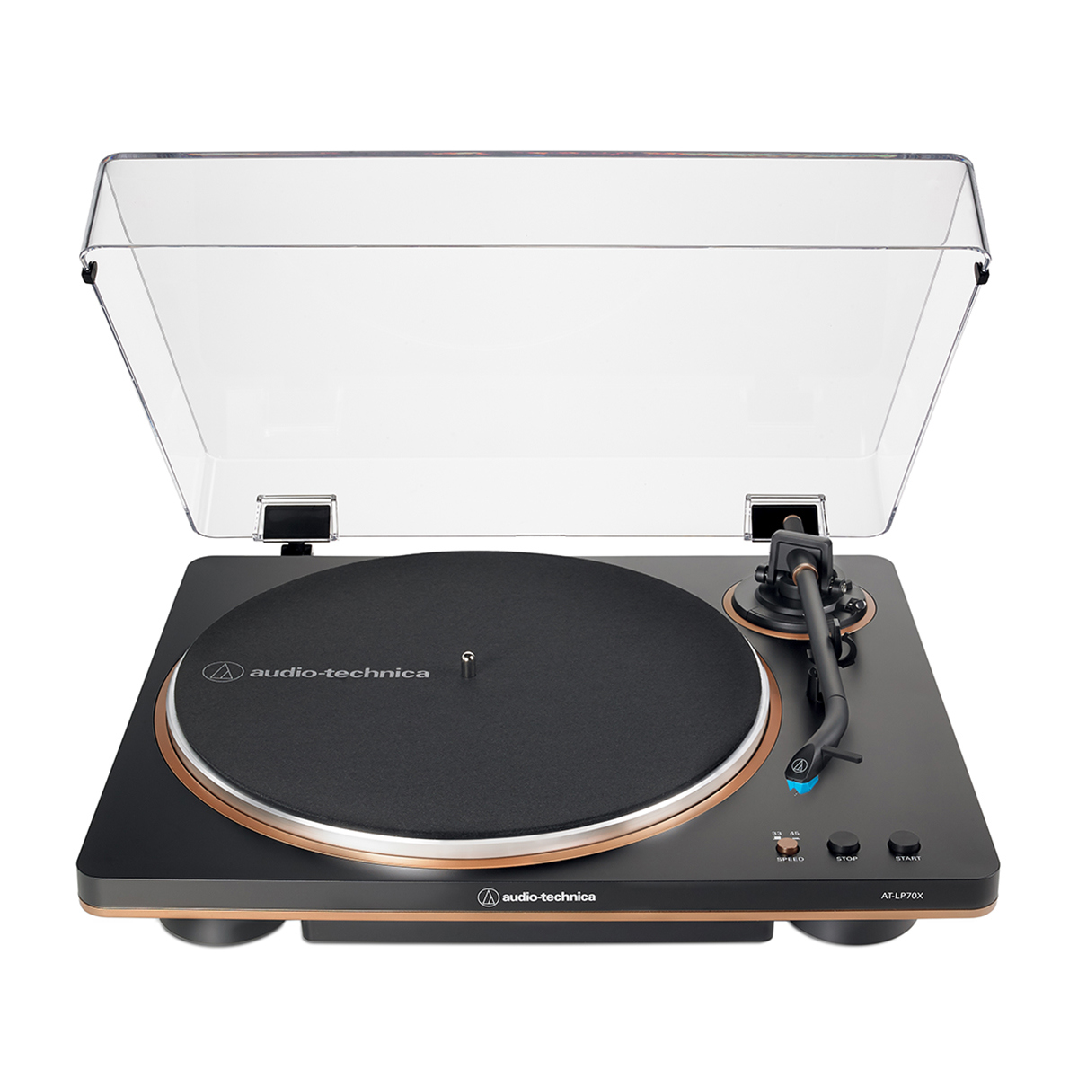 

Audio-Technica AT-LP70X Fully Automatic Belt-Drive Turntable Black/Bronze