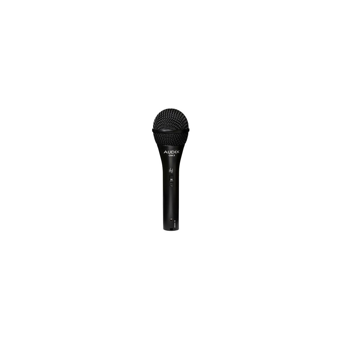 Image of Audix OM3-S Hypercardioid Dynamic Vocal Microphone with On-Off Switch