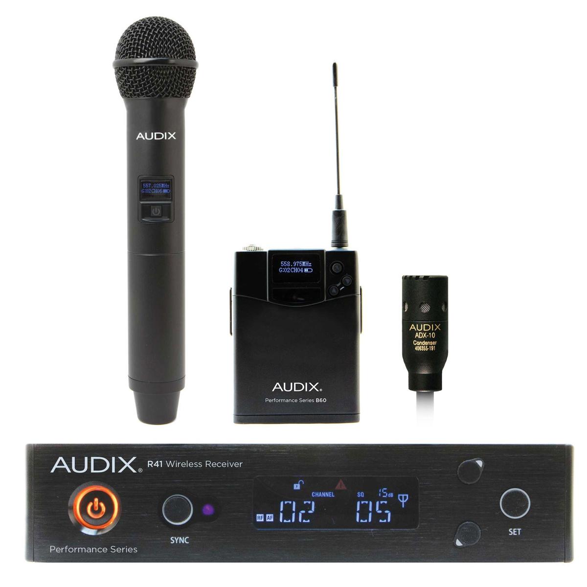 

Audix Performance Series Wireless Microphone System, Band B: 554MHz-586MHz