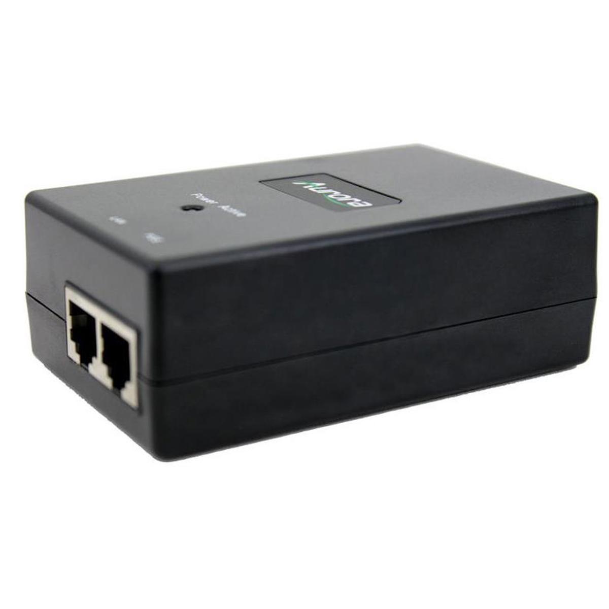 Image of Aurora Multimedia 48V DC 24W 1 Gigabit PoE Power Supply Injector