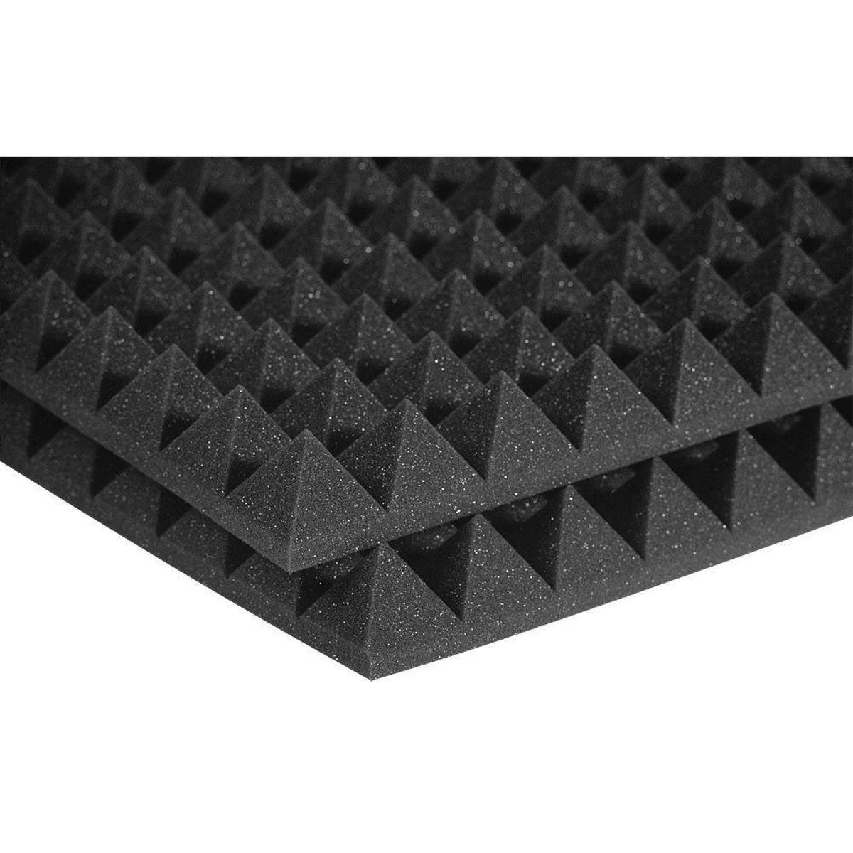

Auralex 2x24x24" Studiofoam Pyramid Absorption Panels, 12 Pieces, Charcoal