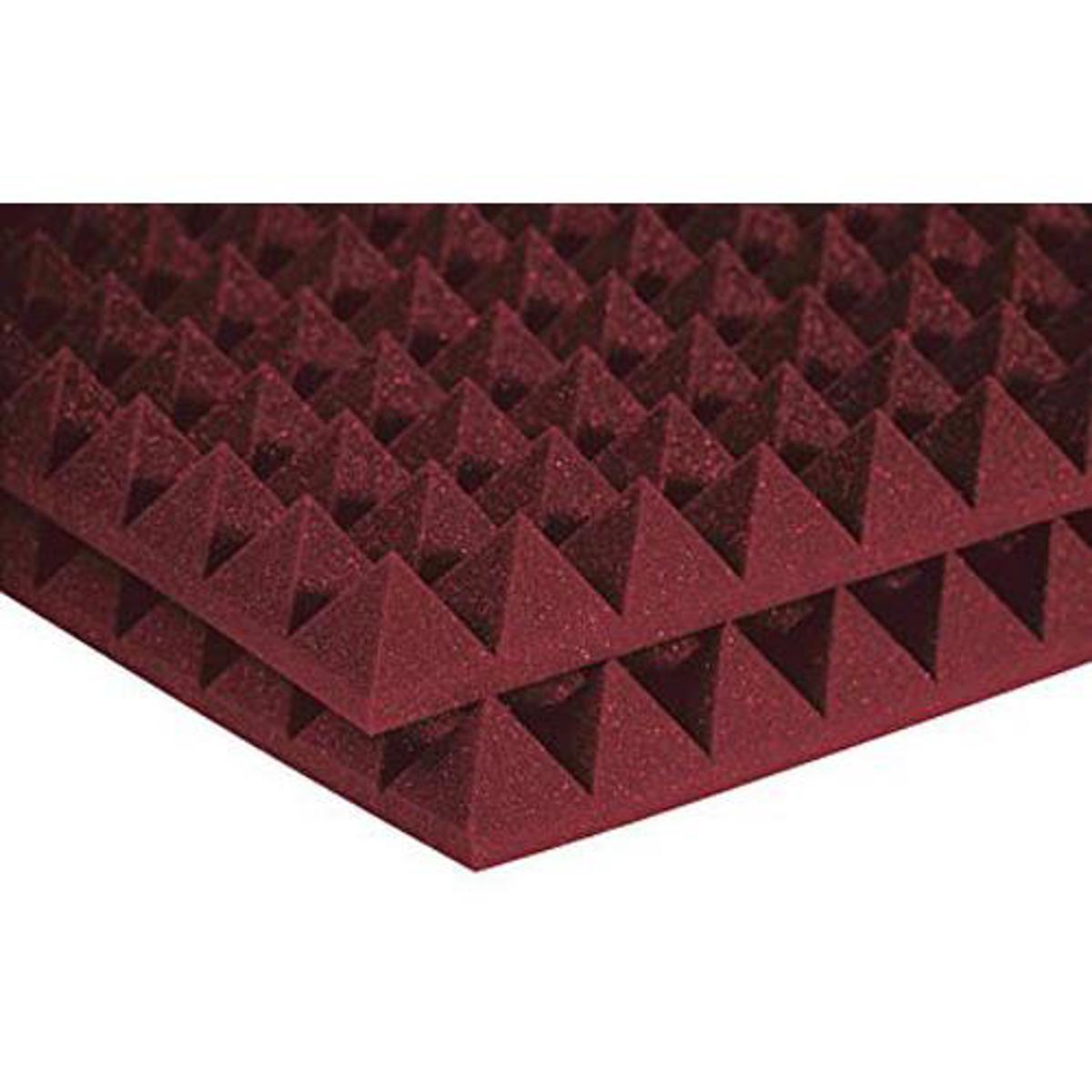 

Auralex 2x24x48" Studiofoam Pyramid Absorption Panels, 12 Pieces, Burgundy