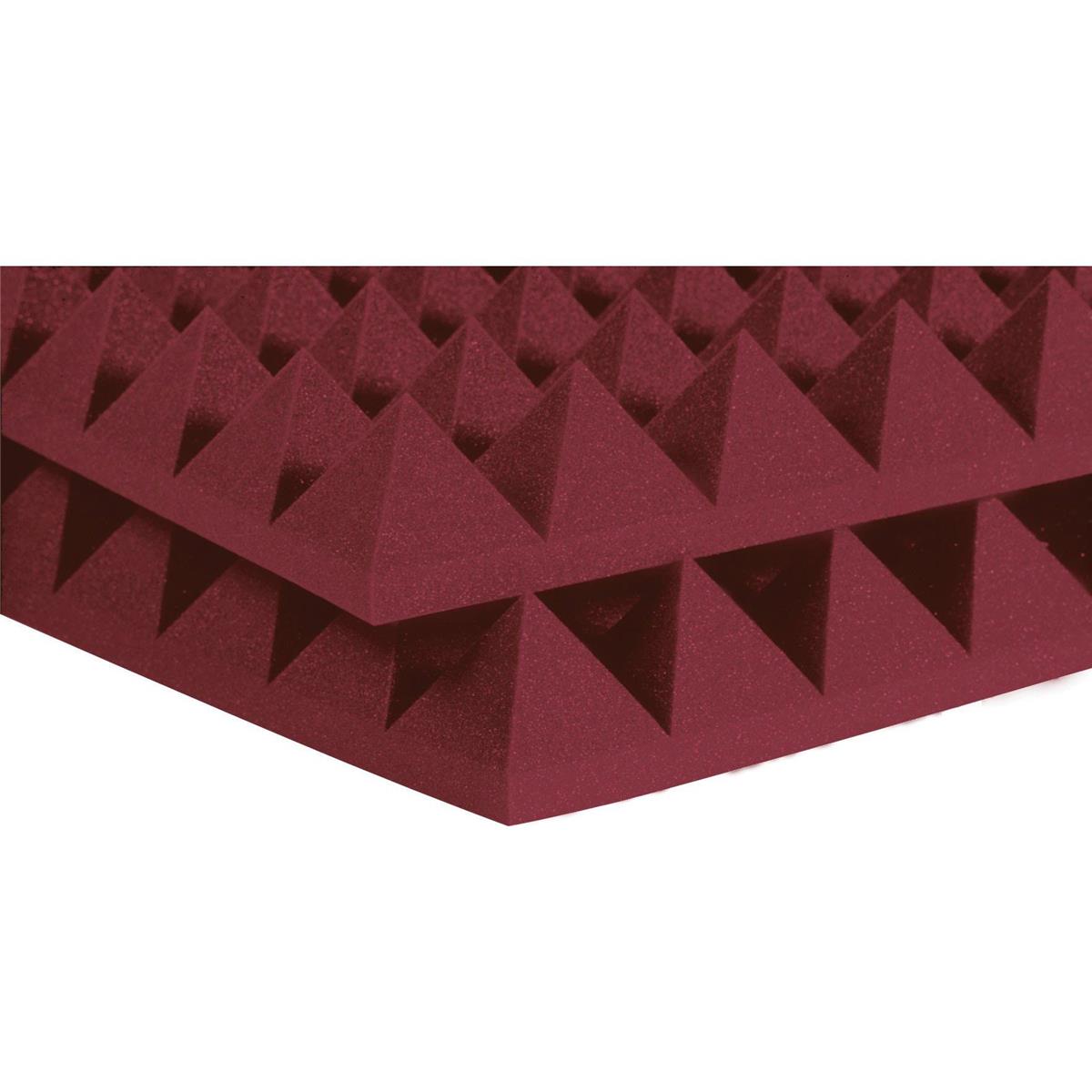 

Auralex 4x24x48" Studiofoam Pyramid Absorption Panel, 6-Piece, Burgundy